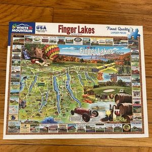 “Finger Lakes” 1000 Piece White Mountain Jigsaw Puzzle